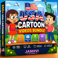 500+ USA Cartoon Video Bundle