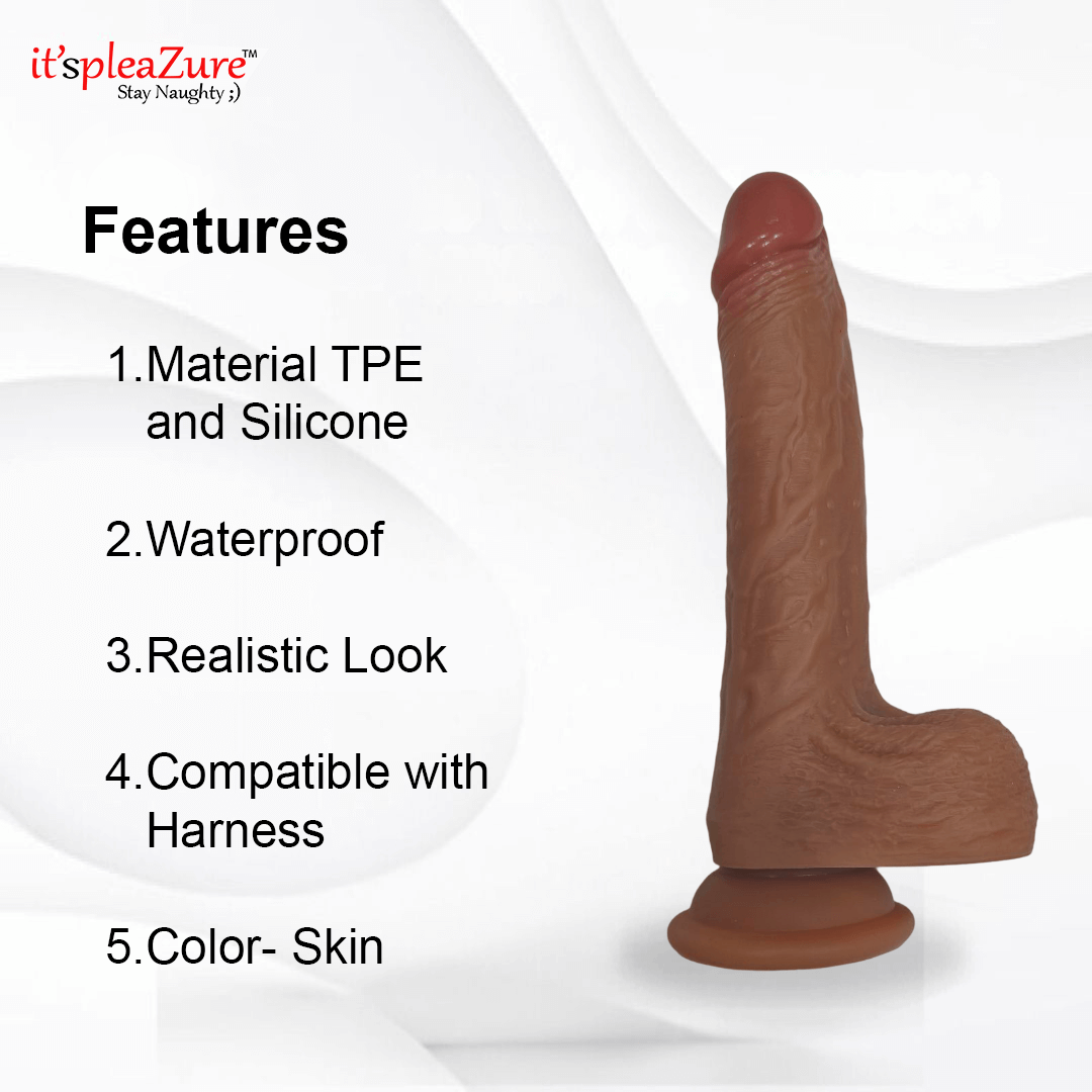 Silicon Thursting Suction Dildo Vibrator With Remote