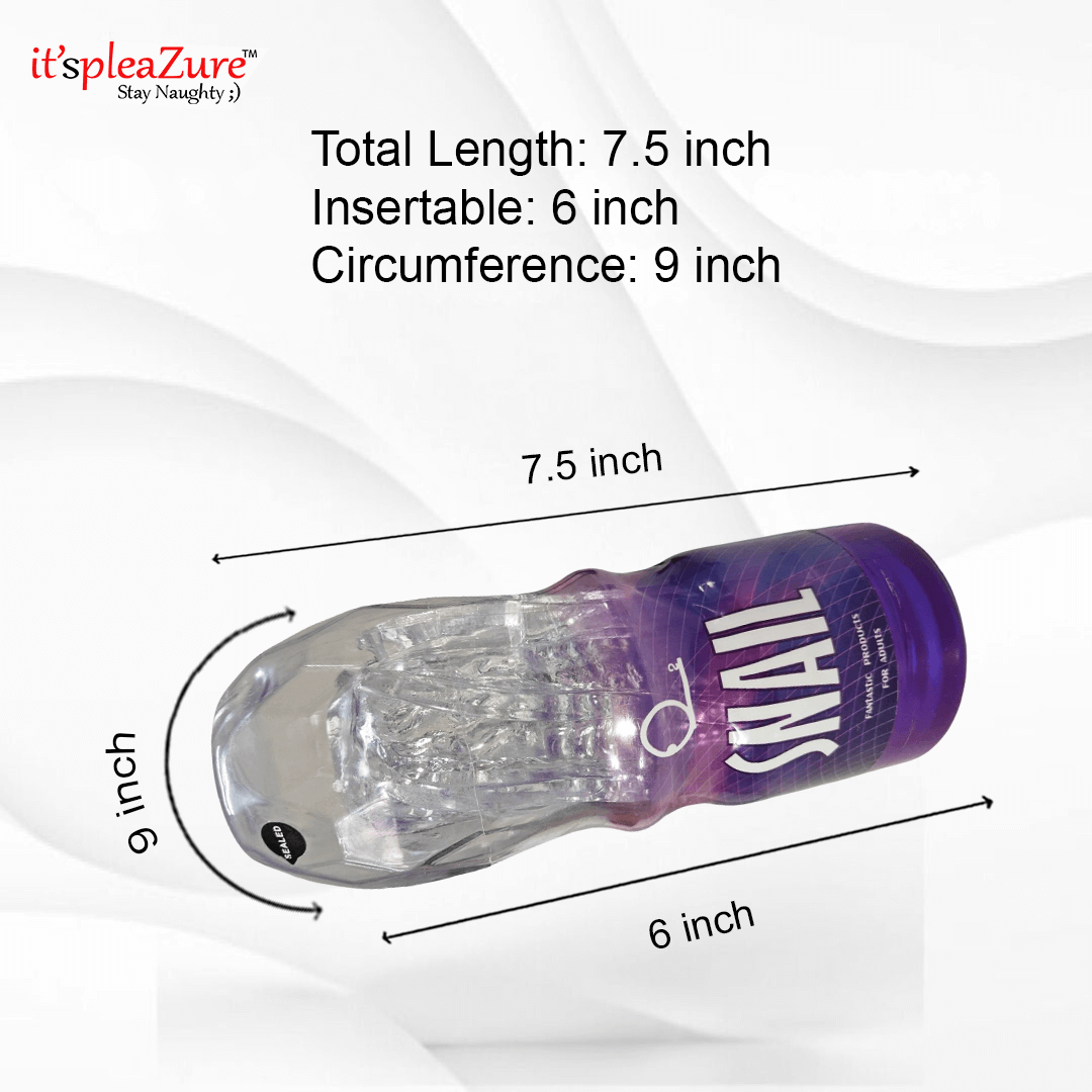 Itspleazure's Snail Crystal Clear Masturbation Cup