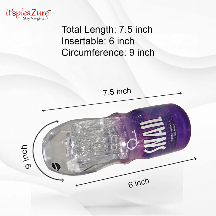 Itspleazure's Snail Crystal Clear Masturbation Cup