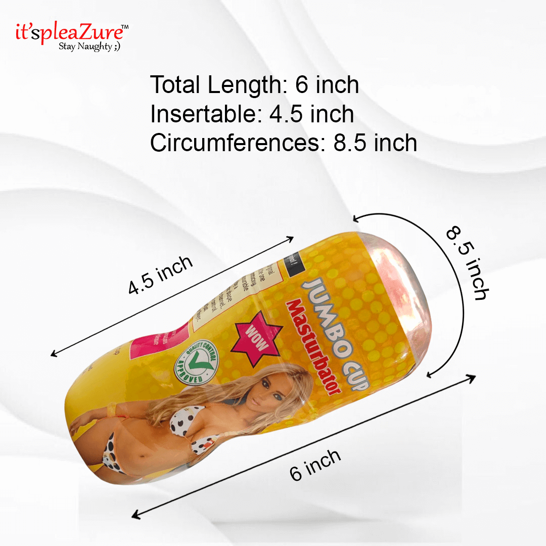 Jumbo cup Pocket Realistic Pussy Masturbating Toy For Men on Itspleazure