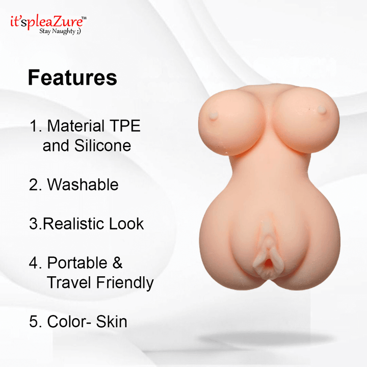 Itspleazure's Silicone Small Torso Masturbating Doll